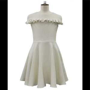 New David Charles Tweed-Cap Sleeve Dress